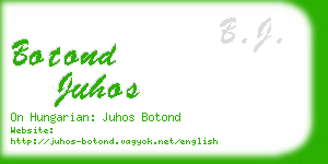 botond juhos business card